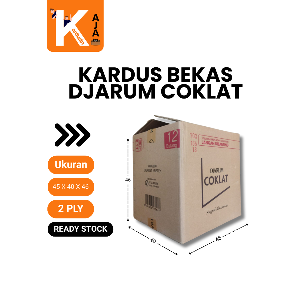 Kardus Bekas Djarum Coklat Serbaguna untuk Packing Pengiriman Barang - Kardusin Aja Bandung