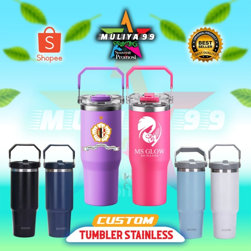 Custom tumbler premium hight quality tumbler custom stainless custom tumbler warna cetak logo Min or