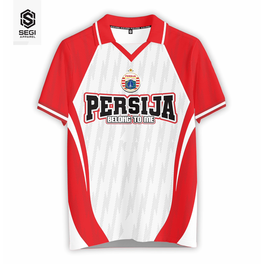 Jersey Fantasy Vintage Retro Persija Jakarta 1928 | Jersey Football | Jersey Casual Unisex Sport
