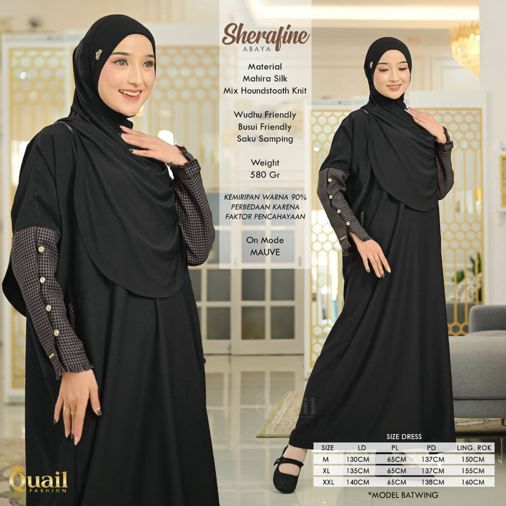 Quail Hijab - SHERAFINE EXCLUSIVE DRESS ORI QUAIL
