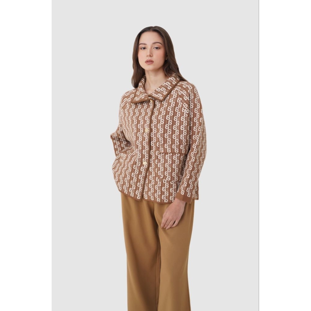 Leena Jacket Caramel Buttonscarves