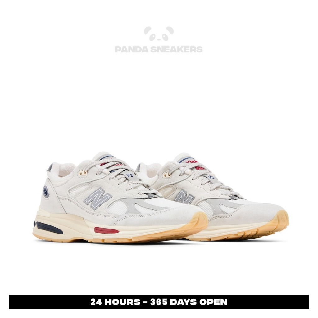 Sepatu New Balance NB 991V2 Vintage Made in England Casual Gym Olahraga Joging Pria Wanita Sport