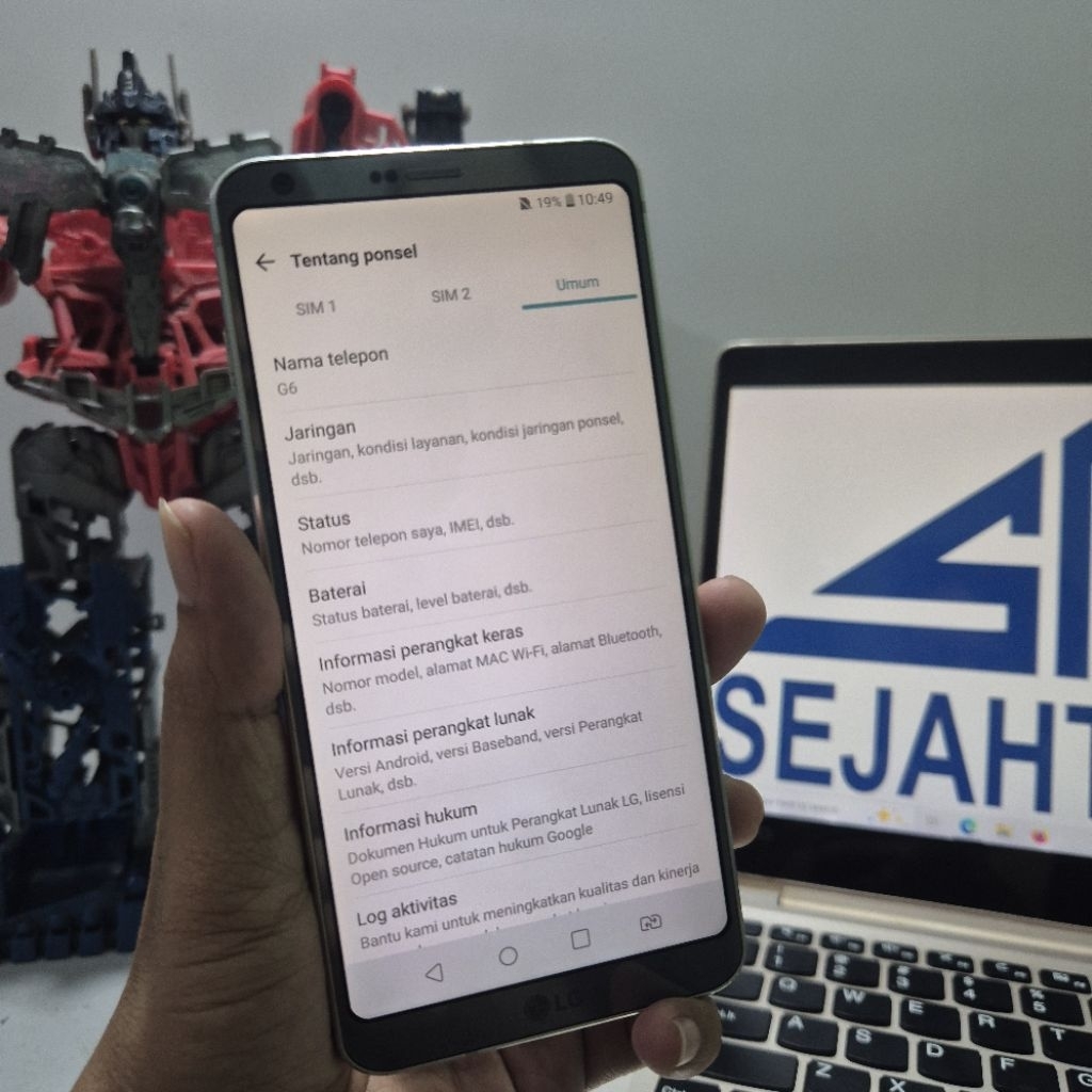 Ponsel Bekas Flagship LG V50s Ram 8GB Rom 256GB Snapdragon 855