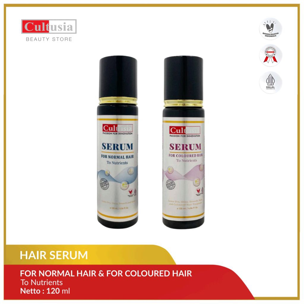 Cultusia Hair Serum | Serum Rambut Normal & Rambut Berwarna - 120ml
