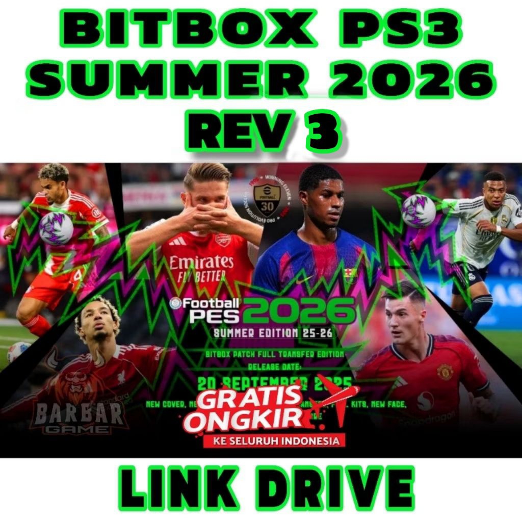 New Link Game PS3 - PES 2026 BITBOX PATCH SUMMER PS3 - ready game ps2 ps3 ps4 cfw hfw hen bitbox gem