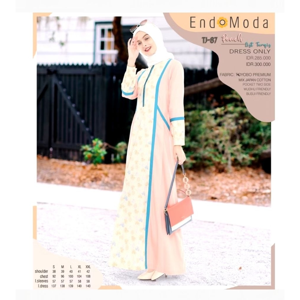 Endomoda TJ 87 abstrak peach