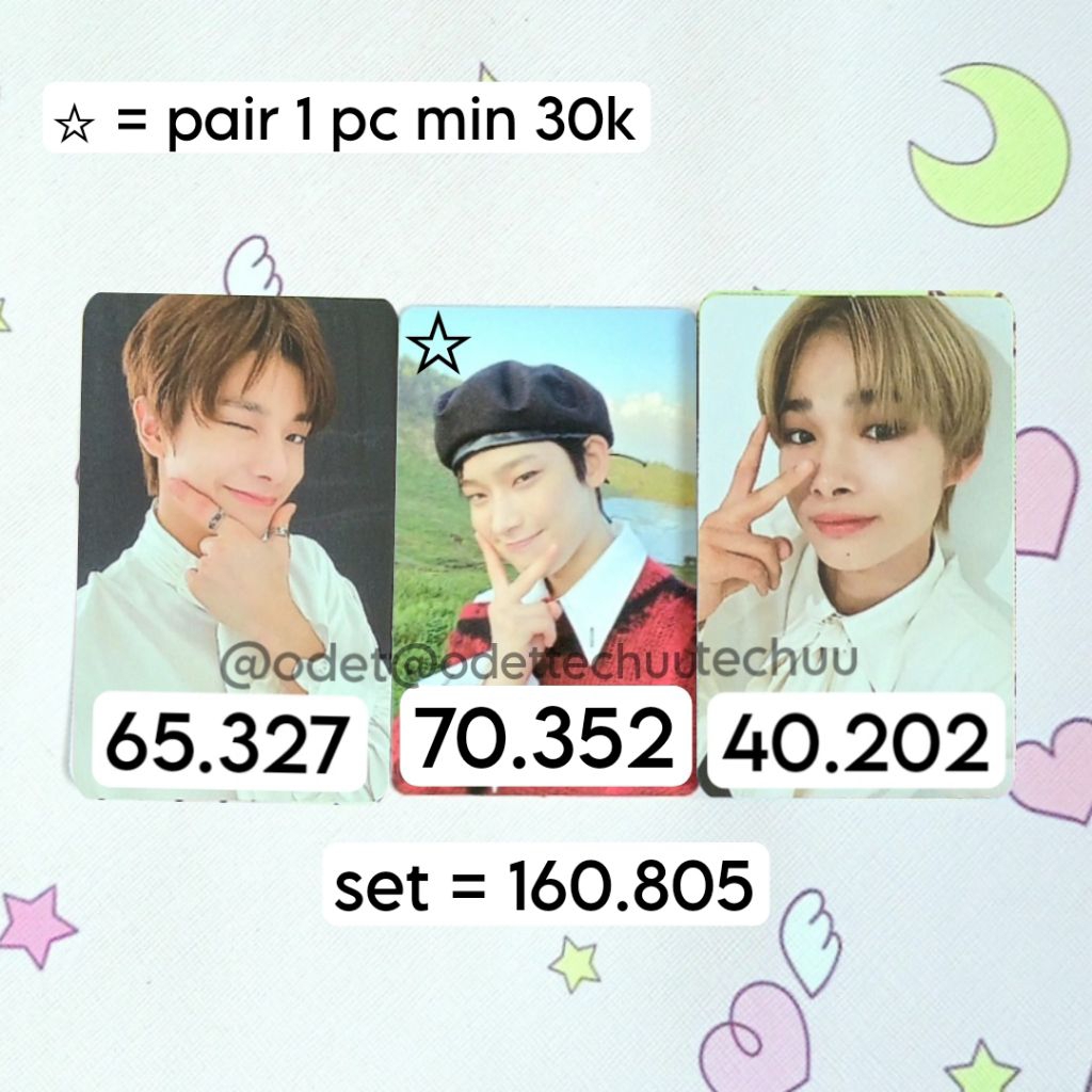 PHOTOCARD ENHYPEN TXT OFFICIAL [BACA DESK] Sunoo baret bdo Jake Ni-ki dusk bdo