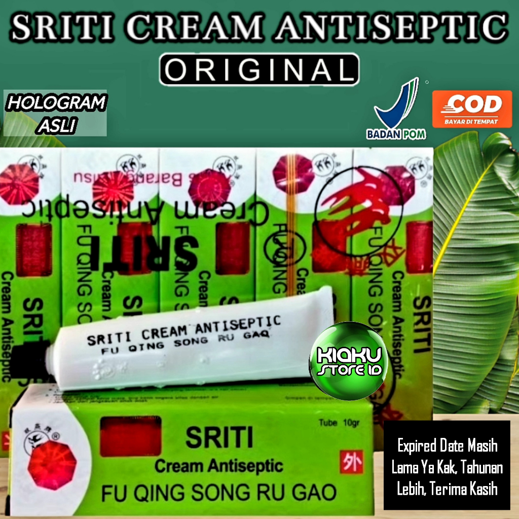 Salep Sriti Original Asli - Sriti Cream Antiseptic Jerawat Flek Hitam Ruam Kemerahan Gatal Panu 10gr