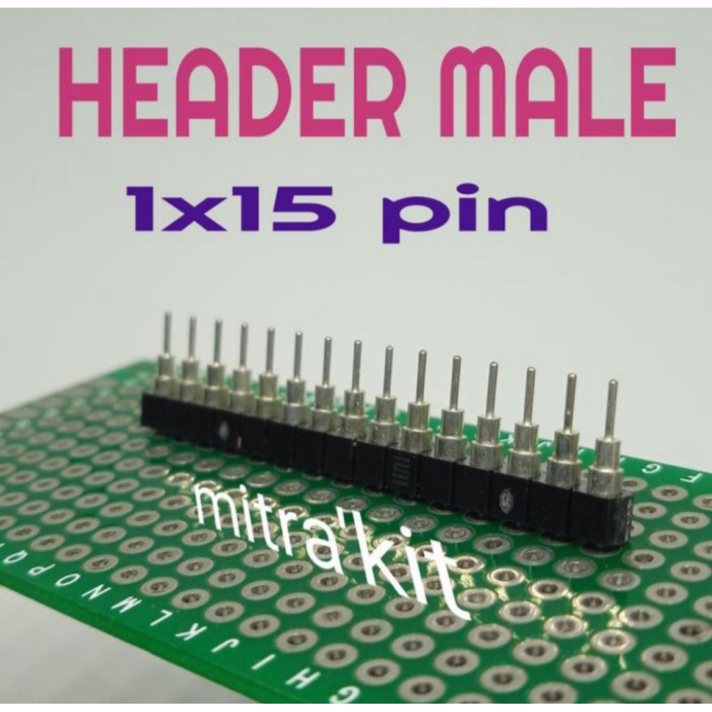 Header jarum 1x15pin pcb