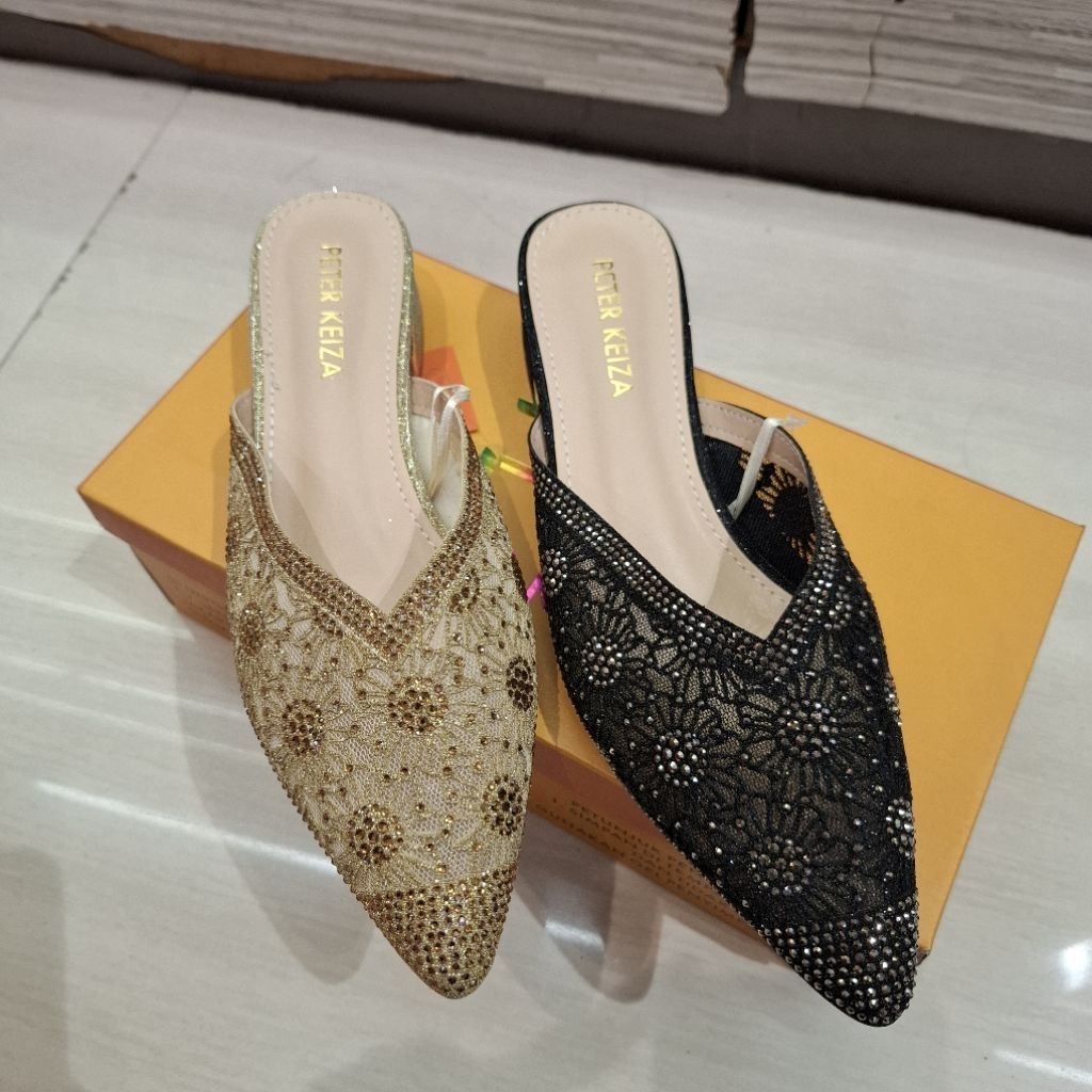 Sandal Pesta Wanita Tinggi hak -/+ 3cm Brand PETER KEIZA ORI