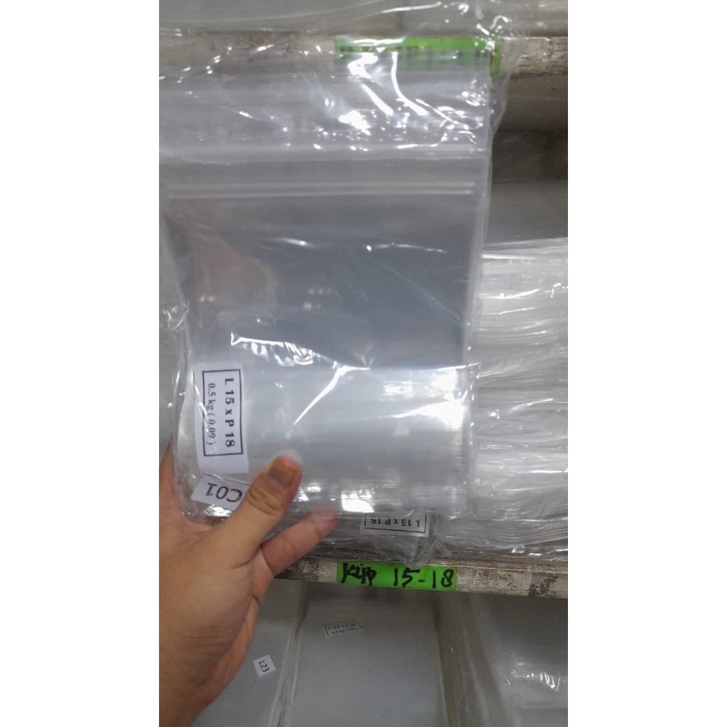 pp klip tebal bening 15x18