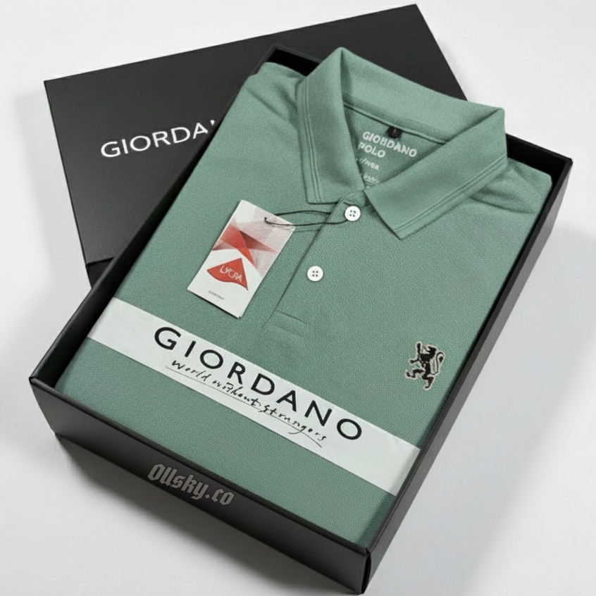 Polo Shirt Tshirt Kaos Kerah Giordano Lion 3D Mini Terlaris