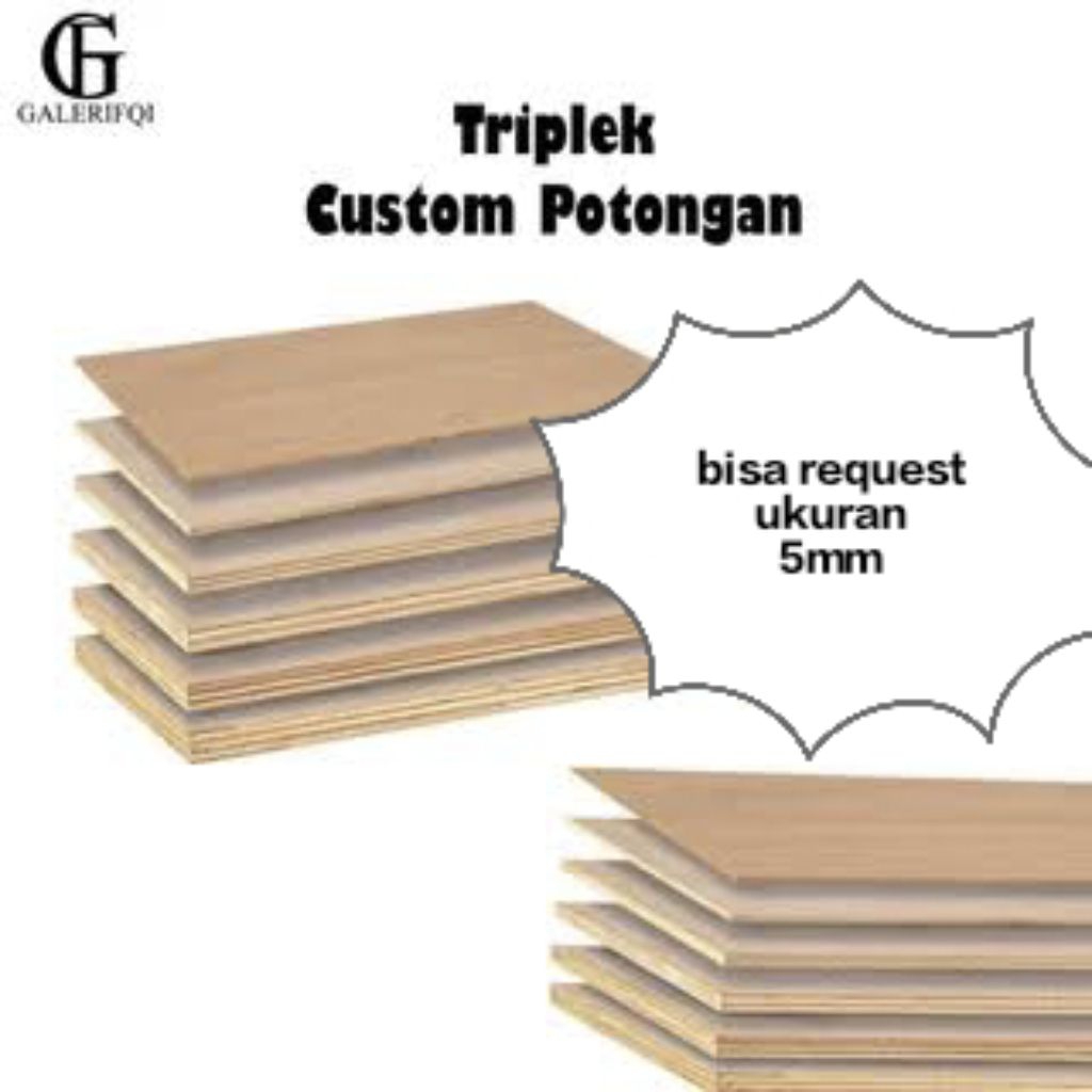 triplek 5mm / triplek custom / multiplek