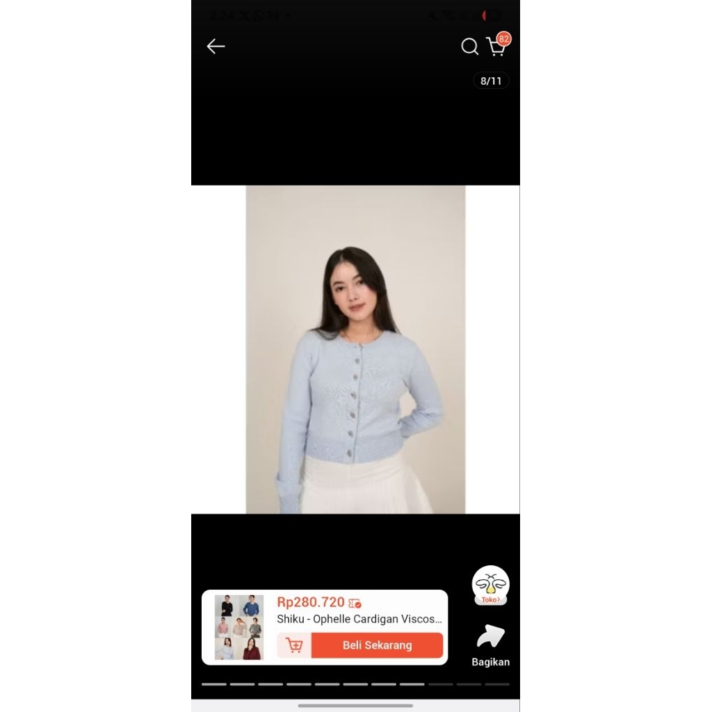 New Shiku Ophelle Cardigan size S-M