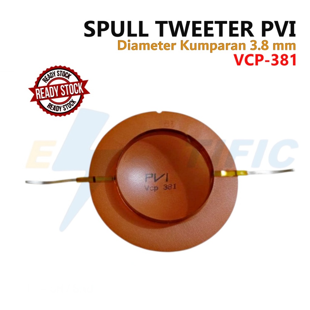 Spool Spul Driver Tweeter PVI VCP 381Diameter Kumparan 3.8cm / Spul Tweeter VCP-381 / Spul VCP381 Di