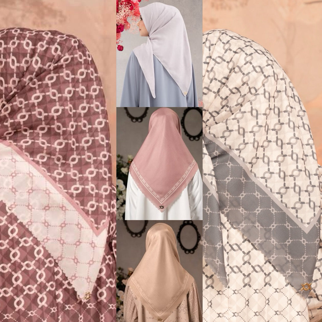 (NEW READY) Monogram Chain Plain Daily Calya Scarf Wearing Klamby