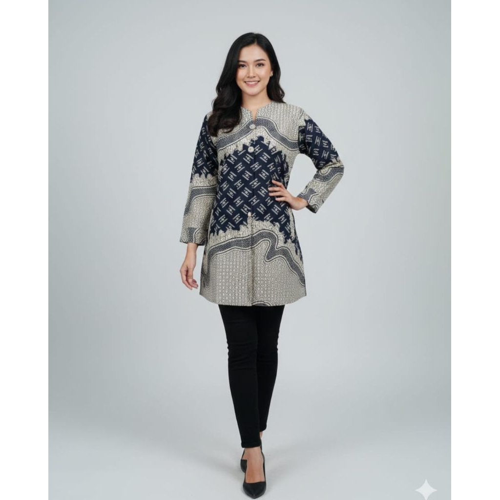 Baju Batik Tunik Premium | Batik Tunik Couple | Batik Tunik Modern | Batik Sarimbit | Batik Katun La