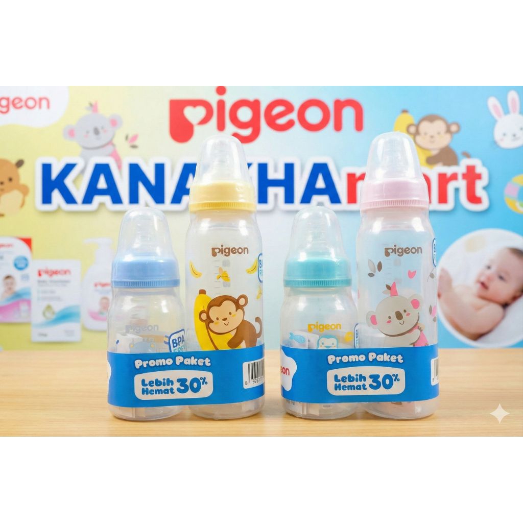 Pigeon botol susu paket  bandling 240ml+120ml