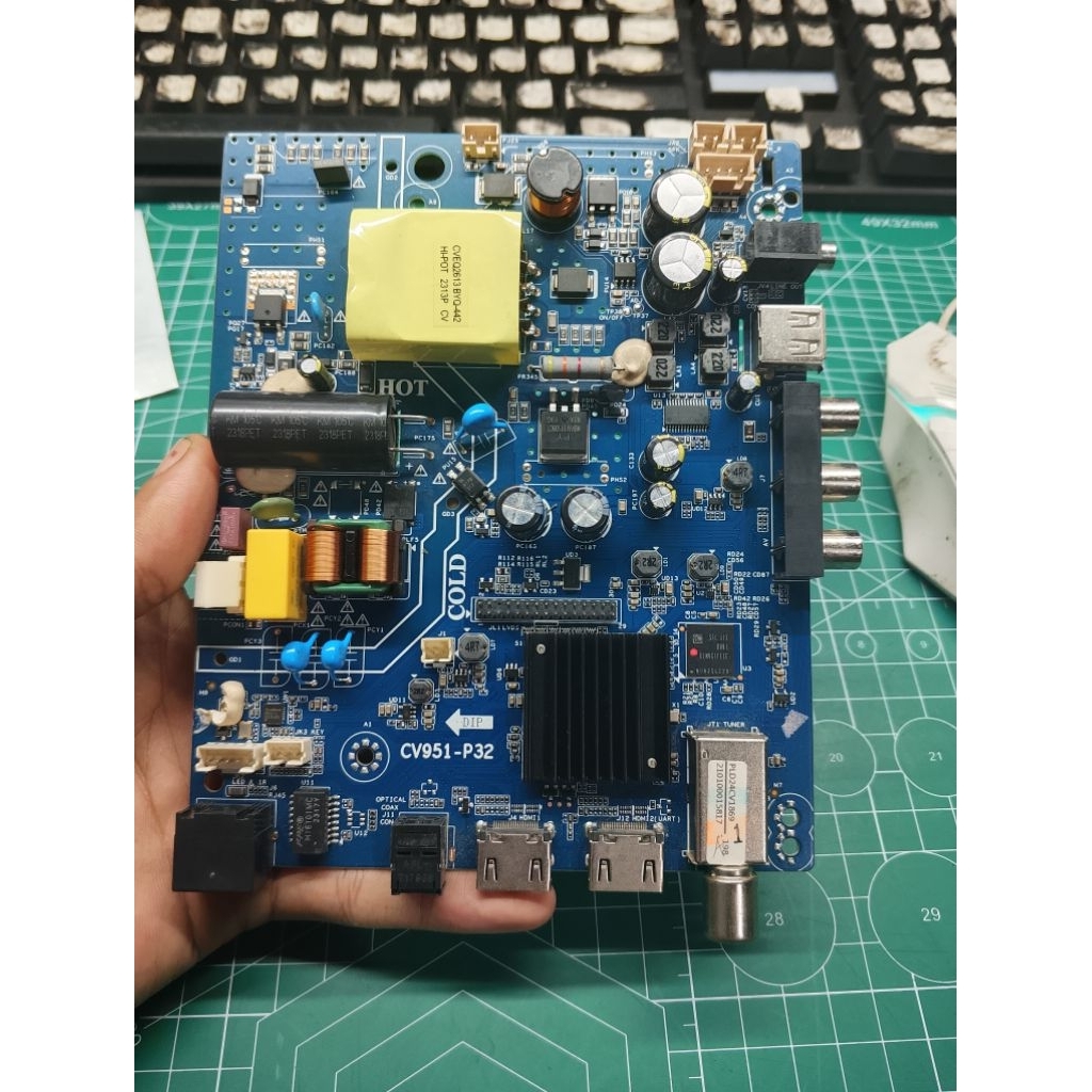 MB MAINBOARD TV LED POLYTRON PLD24C1869 - MB TV POLYTRON PLD24CV1869 - MESIN TV POLYTRON PLD24CV1869