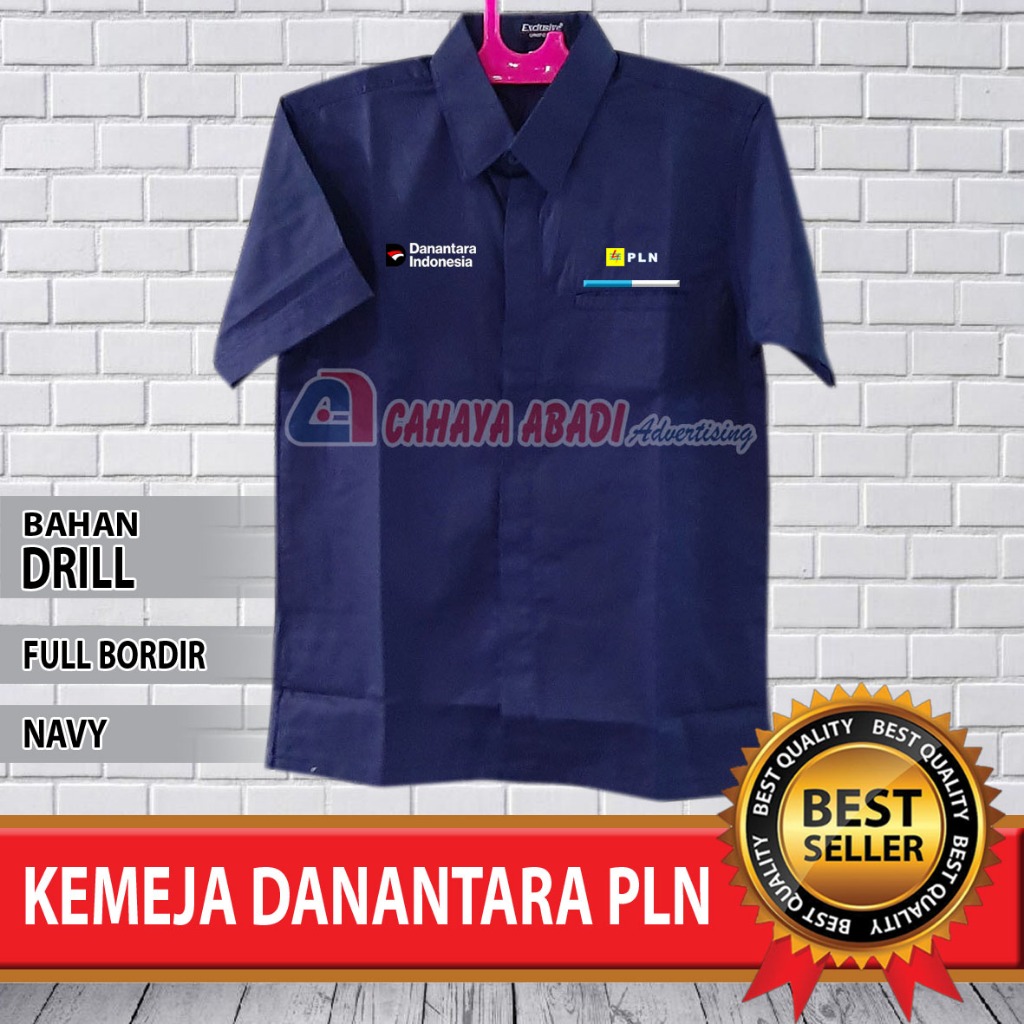 Kemeja Danantara Indonesia PLN Seragam Danantara Indonesia PLN Baju Danantara Indonesia PLN Navy