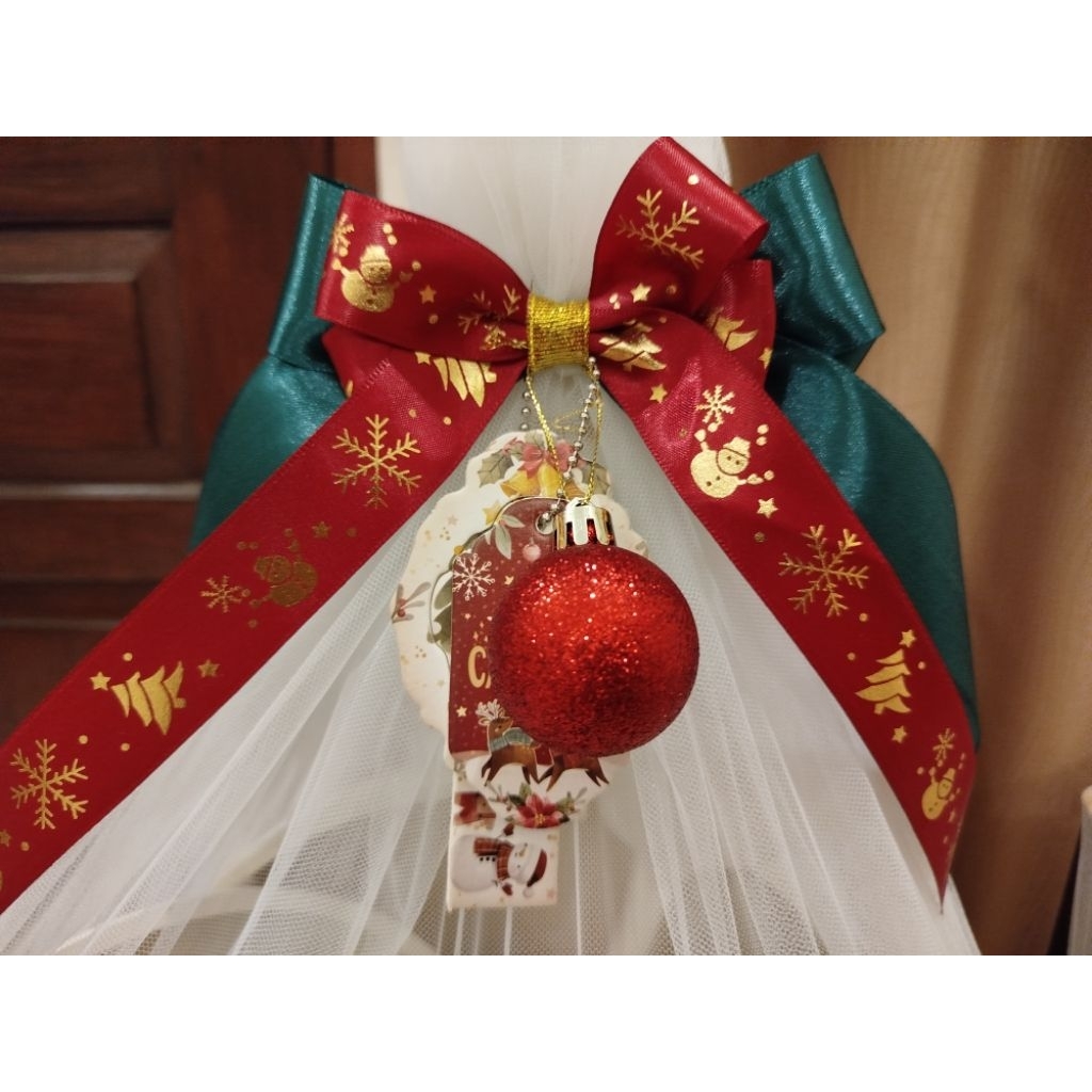 Pita Natal besar / Pita jadi Natal size besar / Pita Hampers Natal size besar