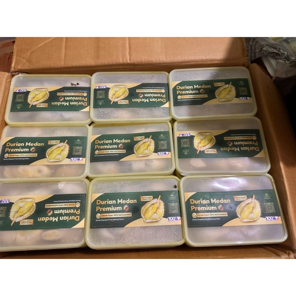 DURIAN KUPAS MEDAN SUMATRA 500GR SURABAYA INSTAN