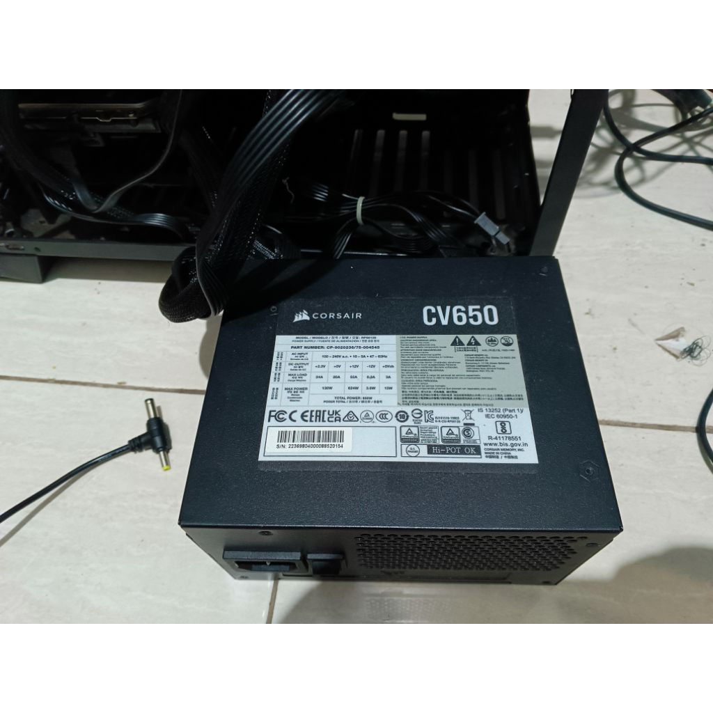 PSU CORSAIR CV650 80+ BRONZE