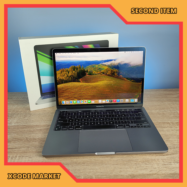 Apple Macbook Pro A2338 M2 RAM 8GB SSD 256GB Space Grey Retina Display Second Bekas