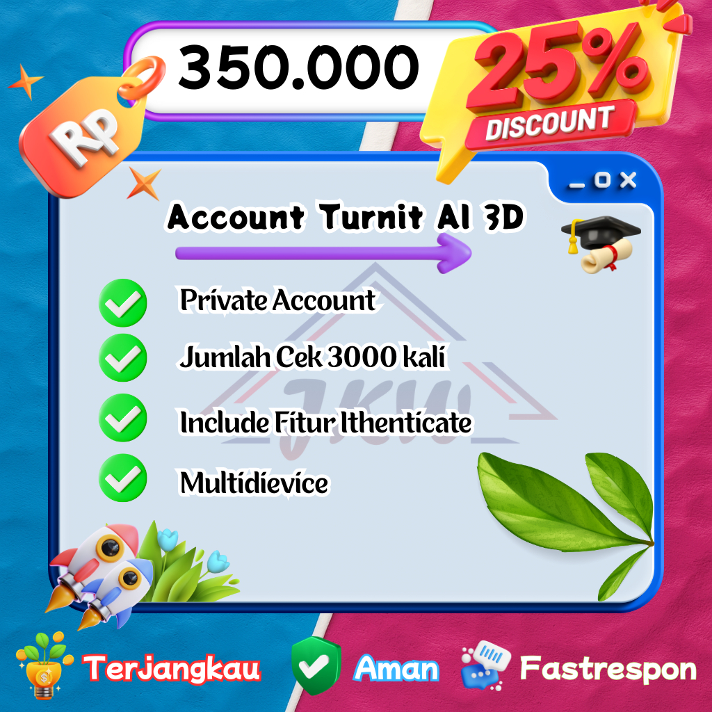 AKUN CEK PLAGIASI AI INSTRUCTOR BISA UNTUK CEK AI FILE BAHASA INGGRIS DURASI 1 BULAN