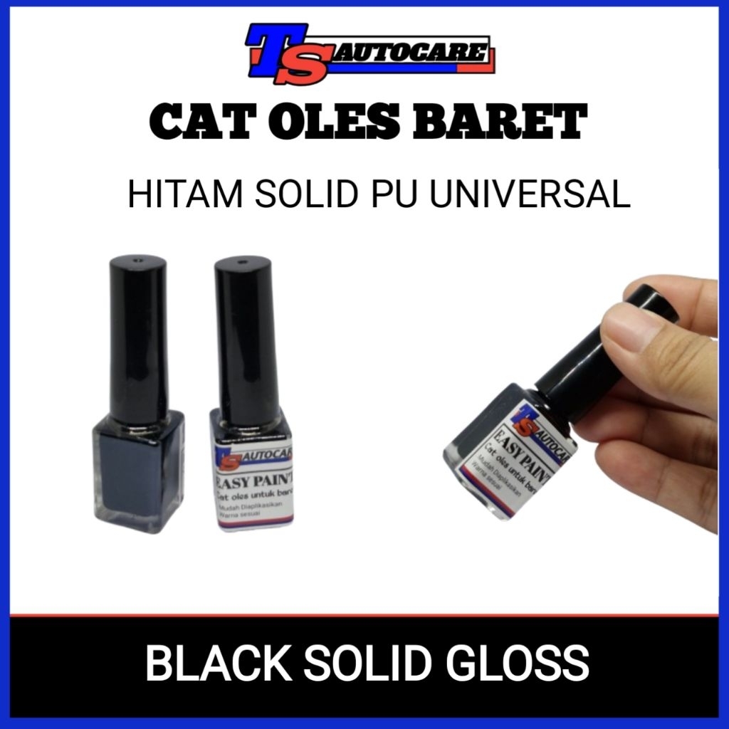 CAT OLES HITAM SOLID GLOSS PU TOYOTA DAIHATSU SUZUKI / CAT BARET PU HITAM UNIVERSAL