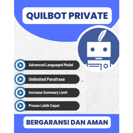 Quilbot Premium Parafrase Premium Murah 1 Bulan dan 12 Bulan Privat