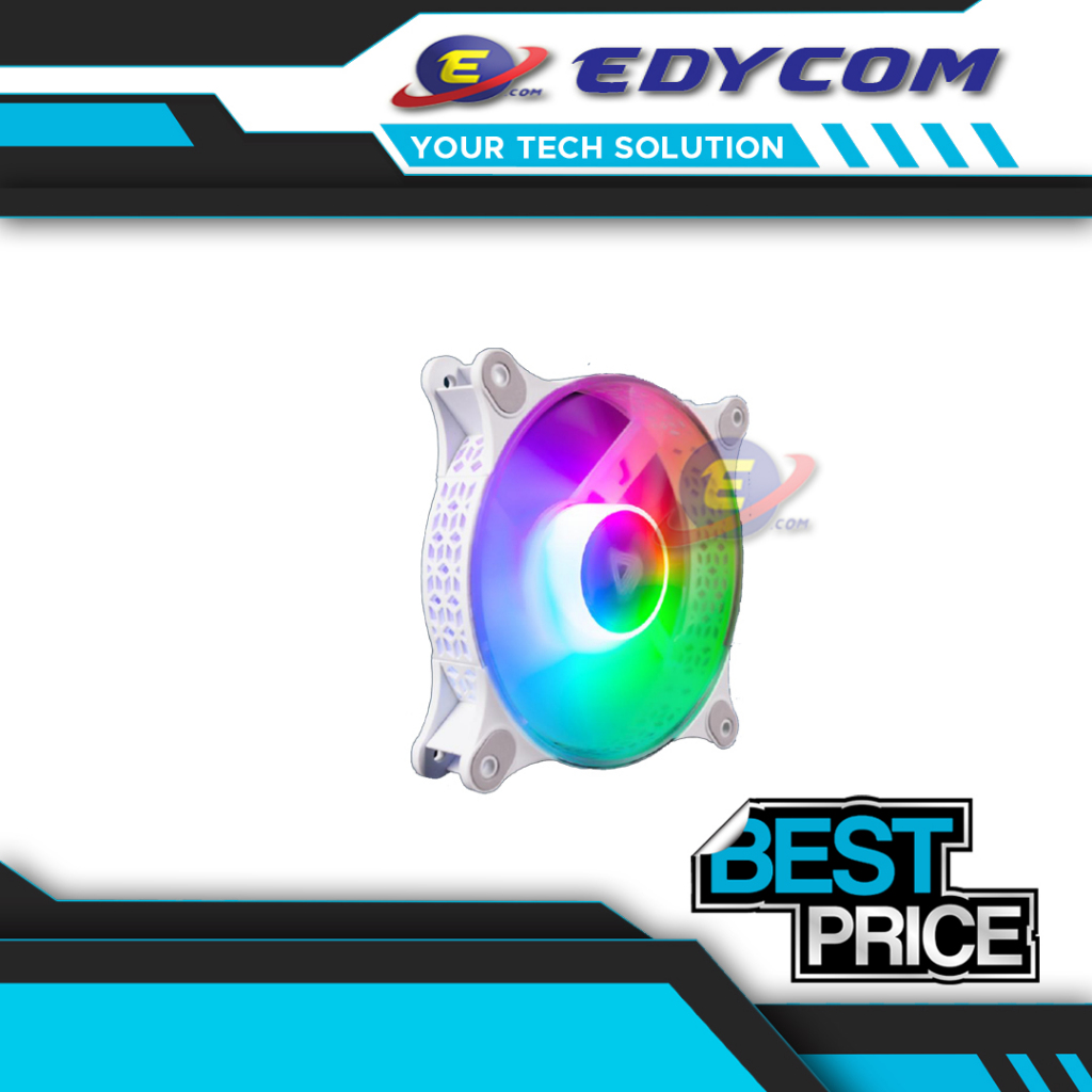 FAN CASE PARADOX GAMING HYPERSONIC F400 RAINBOW LED - WHITE V2