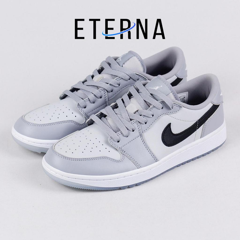 Eterna. - Nike Air Jordan 1 Retro Low Golf Wolf Grey Black Panthom Phantom White Casual Gym Olahraga