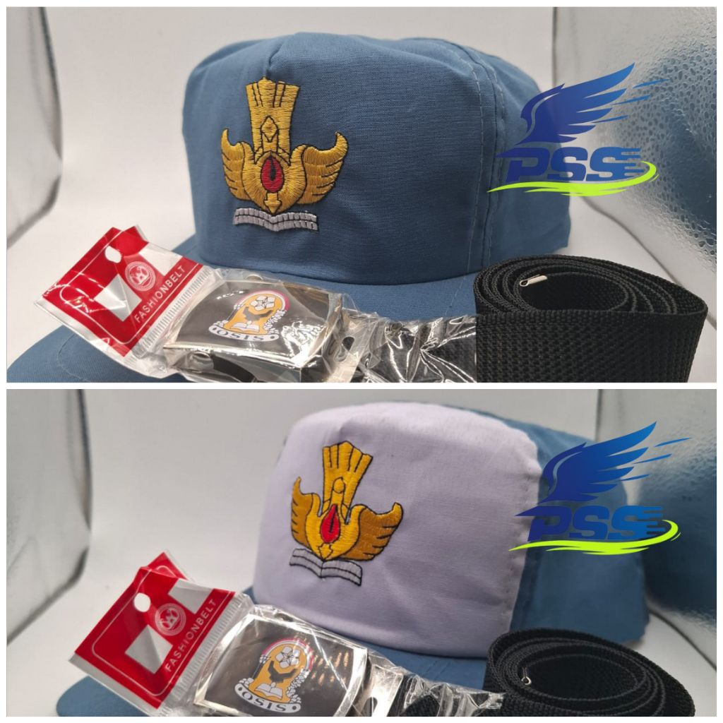 set combo topi sabuk SMA