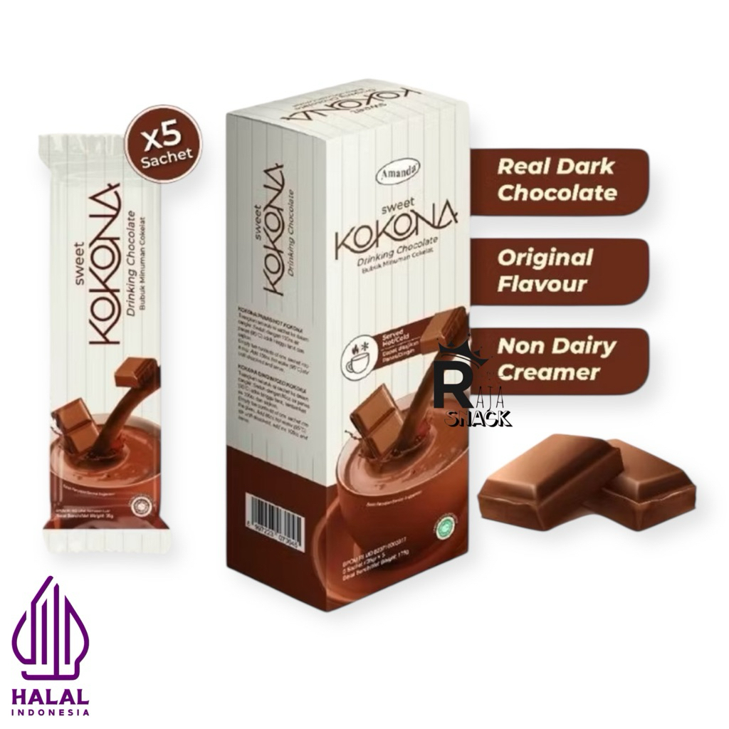 AMANDA SWEET KOKONA CHOCOLATE  DRINK MINUMAN COKLAT ISI 5 SACHEAT