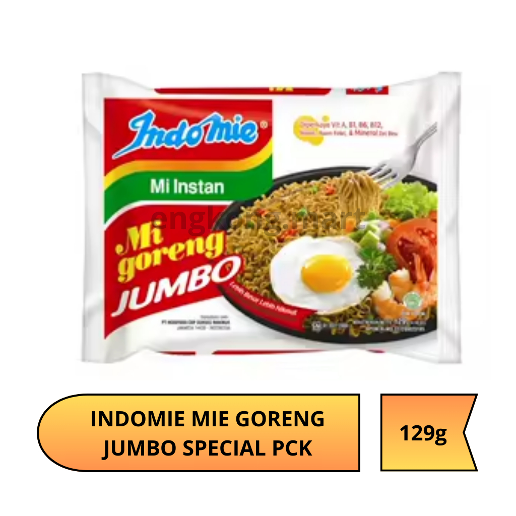 INDOMIE GORENG JUMBO 129 GR / MIE GORENG JUMBO INDOMIE