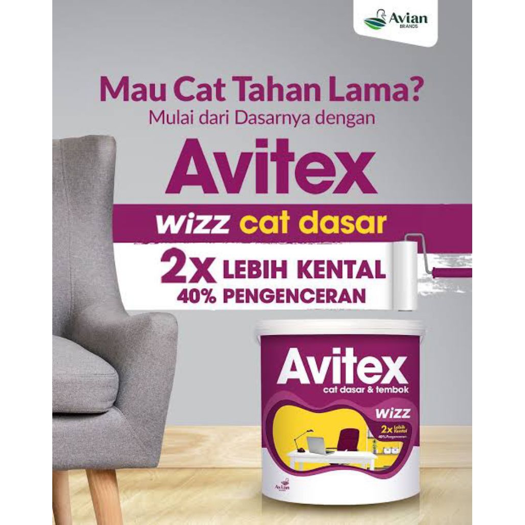 Cat Alkali / Cat Dasar Tembok Avitex wizz 5 kg