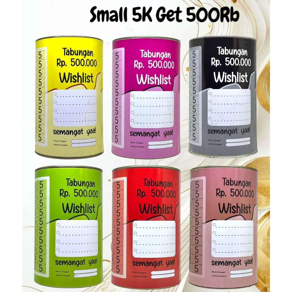 Celengan Target 5k Target 500Rb Celengan Viral Tabungan Buka Tutup Celengan Atm Tabungan Target Mura