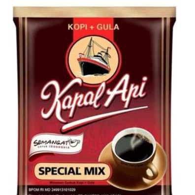 KOPI KAPAL API SPESIAL MIX | 1 RENCENG 10 SACHET | KOPI HITAM | KOPI KAPAL API + GULA