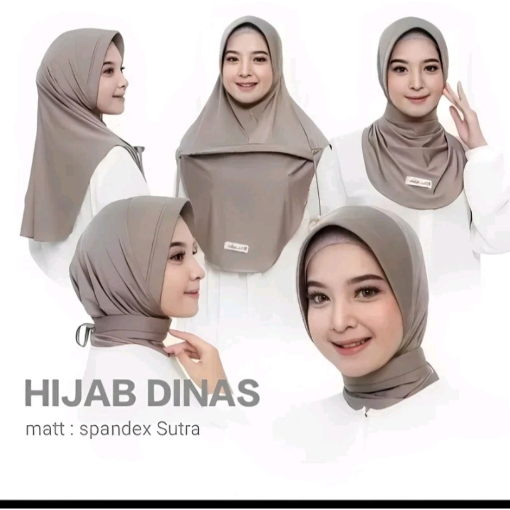 JILBAB DINAS, BHAYANGKARI, PNS, DISHUB, POLWAN JERSEY PREMIUM TALI ADEM