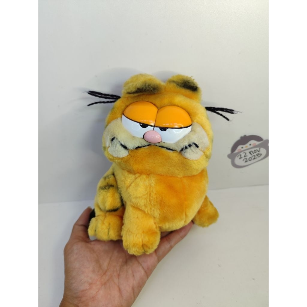 boneka Garfield original vintage paws 1981 mata keras