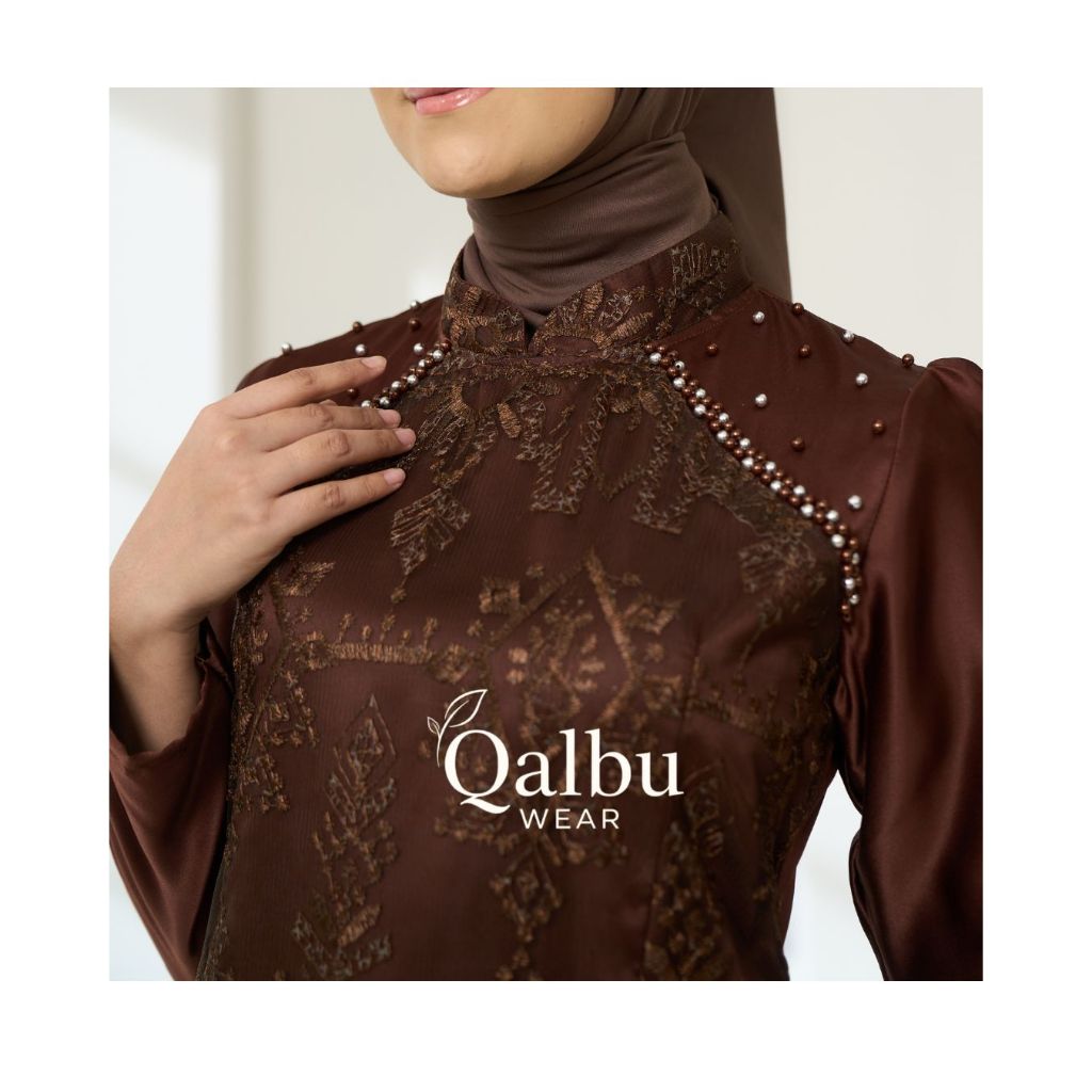 KARINA DRESS MAXY | Satin Velvet Premium | Brokat Motif Akar Tulle Tutu | Gaun Pesta Mewah Syar'i