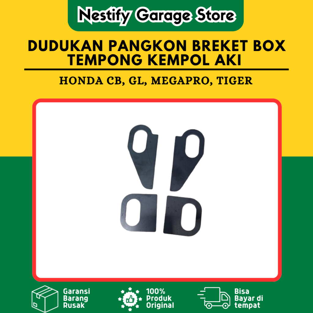 DUDUKAN PANGKON WADAH AKI ACCU HONDA CB 100 125 GL 100 125 PRO MAX SERIES MEGAPRO PRIMUS HIU TIGER R