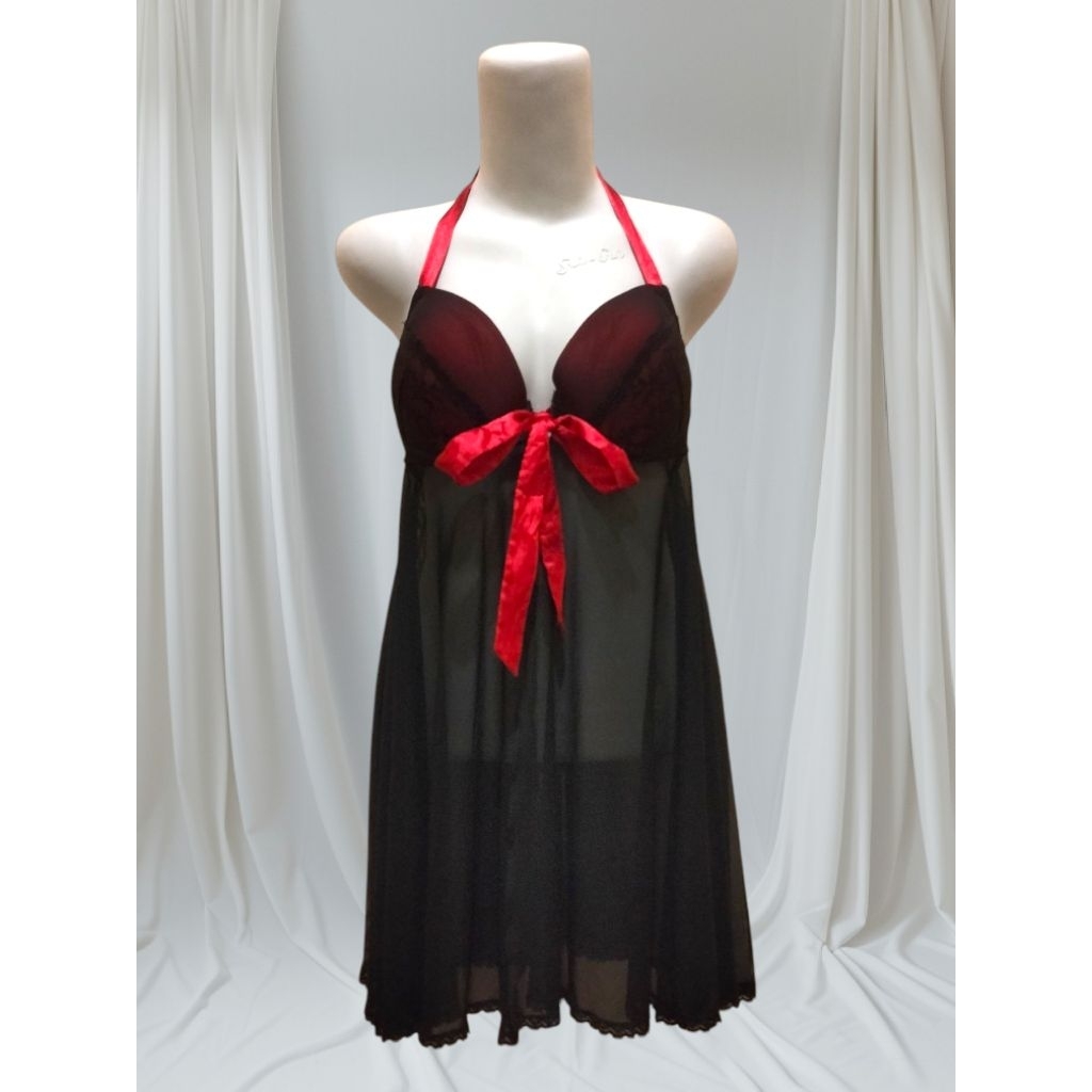 LINGERIE CUP BRA BAJU TIDUR DINGIN (TALI LEHER)