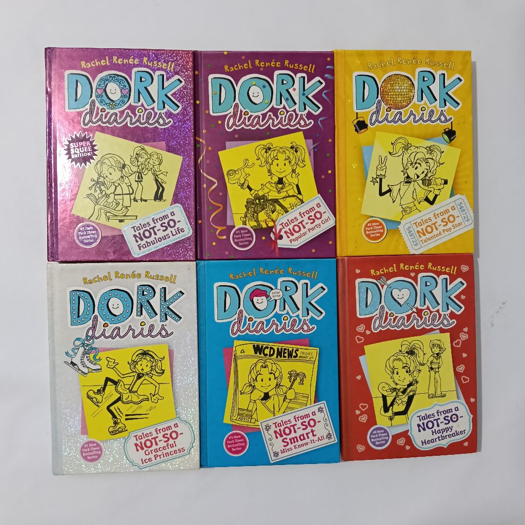 Dork Diaries Book 1-6 [second hand, ori, hard cover]