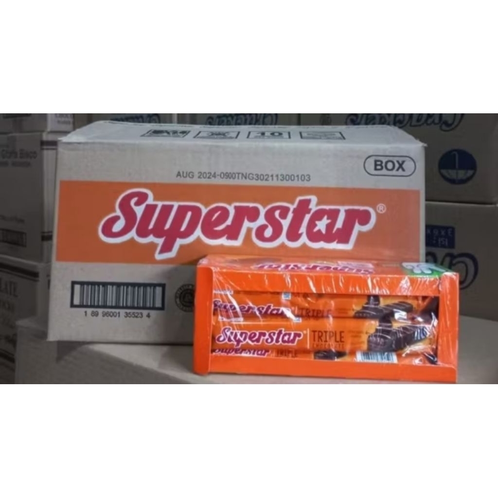 [ DUS ] Superstar wafer 1Dus isi 8 Box ( 160 Pcs )