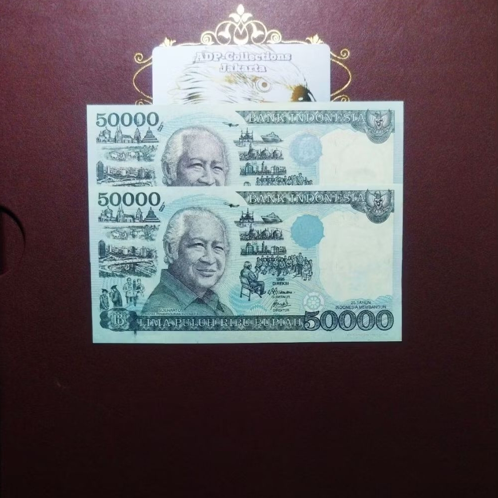 Uang kuno 50000 rupiah suharto