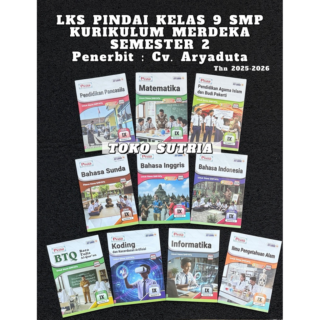LKS PINDAI K-MERDEKA KELAS 9 SMP (SEMESTER 2) (LKS&KJ)