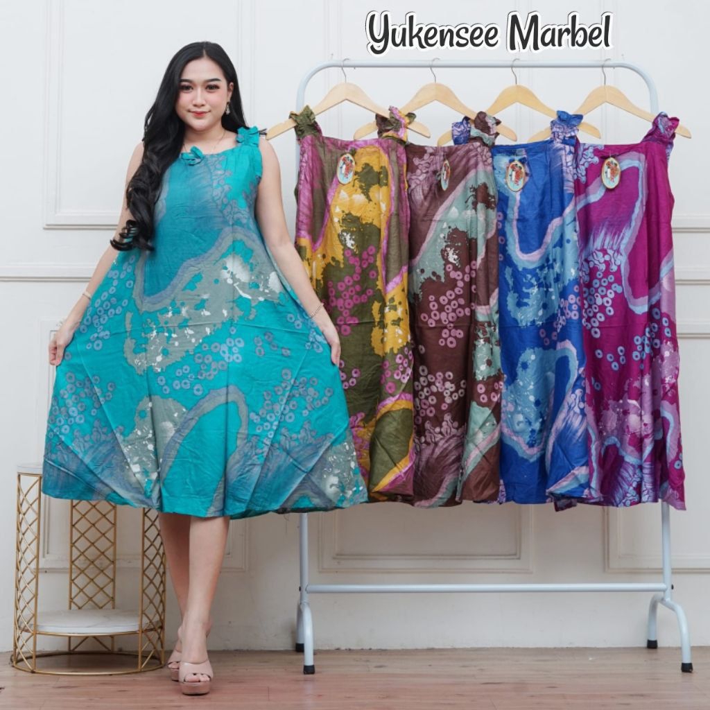 Daster Yukensi Payung Rayon Terbaru Daster Yukensi Tanpa Lengan Bahu Karet Bumil Kekinian