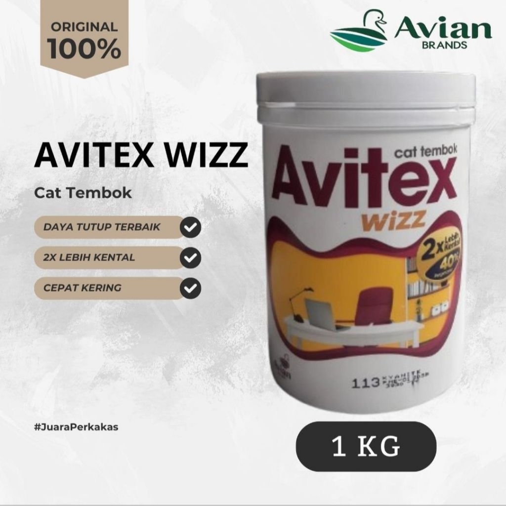 Cat Tembok Avitex Wizz 1kg
